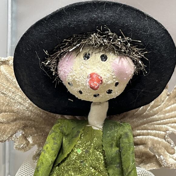 OOAK Hand Made Snowman Fairy Doll Figure - Picture 2 of 4